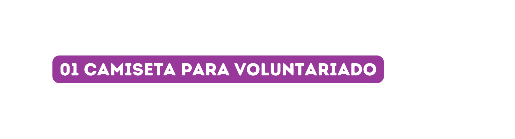 01 camiseta para voluntariado