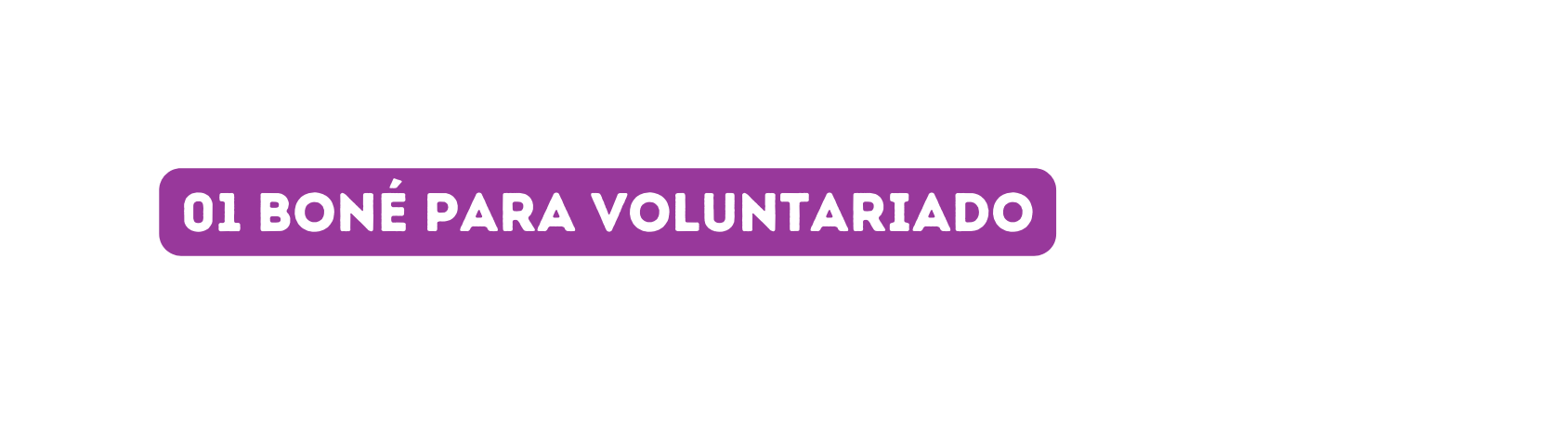 01 boné para voluntariado