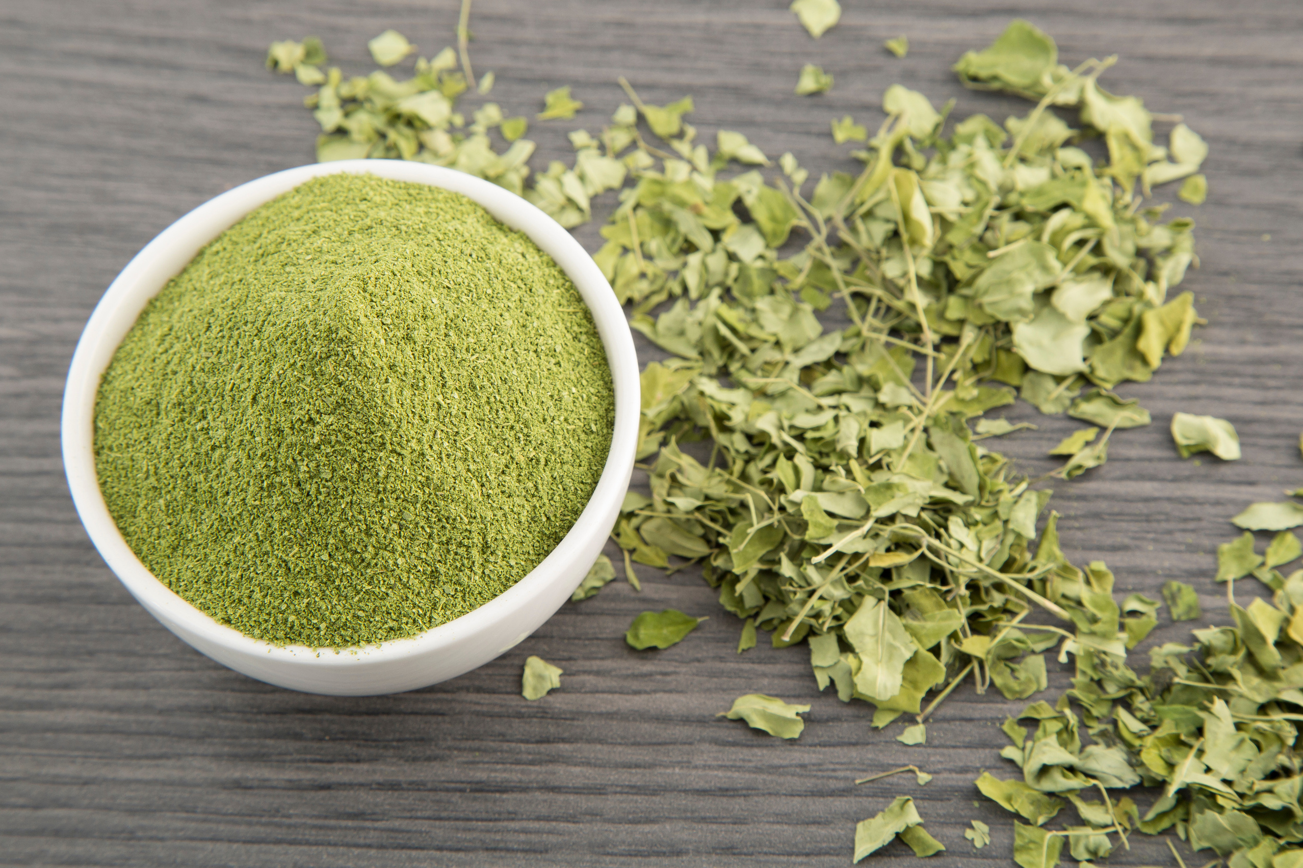 Moringa leaves and moringa powder - Moringa oleifera.